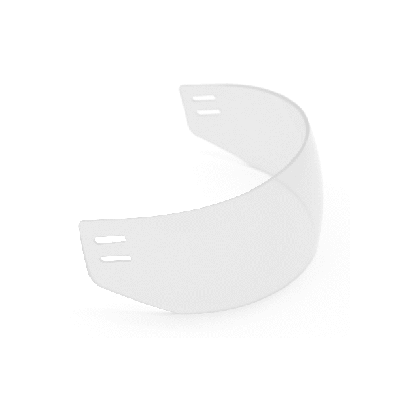 ທັງສອງດ້ານ Anti-Scratch Secondary Cutting Hockey Visor