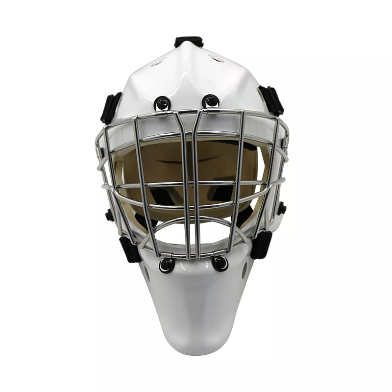 ໝວກກັນກະທົບ Goalie ມີຄວາມທົນທານສູງ ແລະທົນທານຕໍ່ອາກາດໜາວ