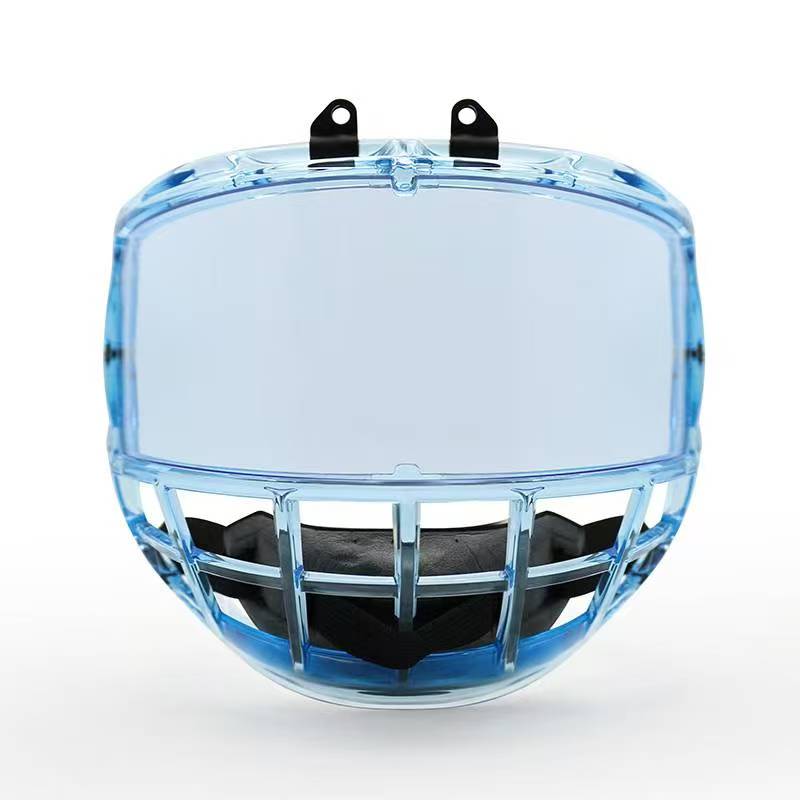 Premium Ice Blue Junior Ice Hockey Cage XS ສໍາລັບຫມວກກັນກະທົບ Hockey Ice